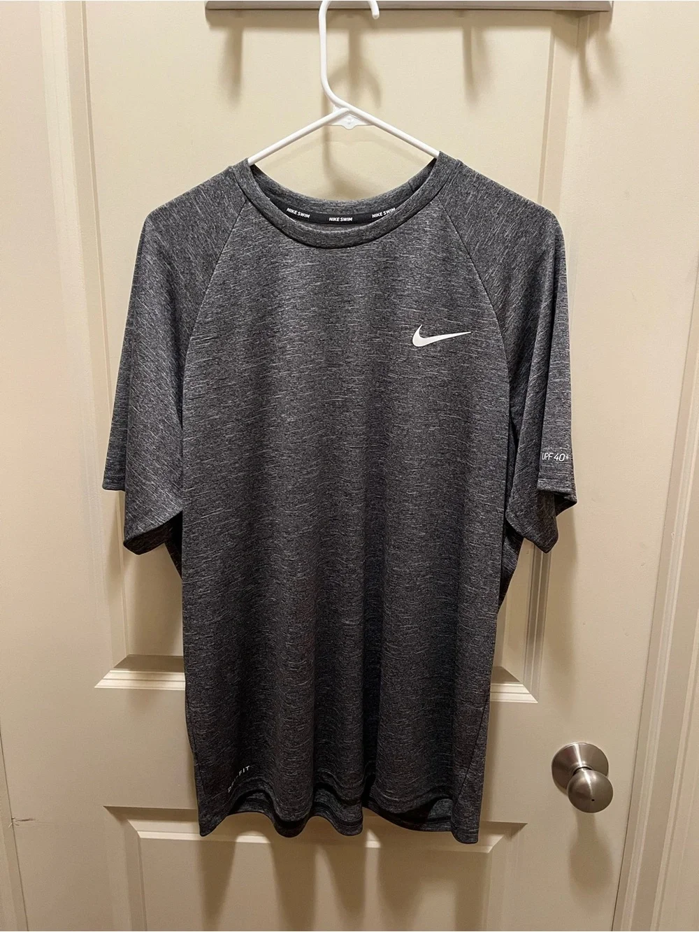 Nike Gray Heather Dri-FIT Short Sleeve Athletic Tee